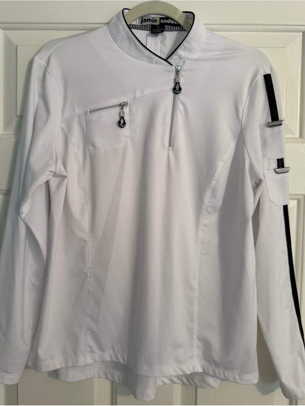 Jamie Sadock ladies Long-Sleeve Quarter-Zip Golf Shirt
